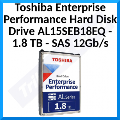 Toshiba Enterprise Performance HDD AL15SEB18EQ - Hard drive - 1.8 TB - internal - 2.5" - SAS 12Gb/s - 10500 rpm - buffer: 128 MB